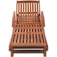 VIDAXL - vidaXL Chaise longue bois massif d'acacia - vignette
