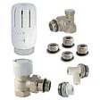 CENTRALE BRICO - Kit thermostatique T301 équerre universel complet en laiton blanc - vignette