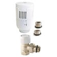 CENTRALE BRICO - Robinet thermostatique T303 équerre universel en laiton blanc - vignette