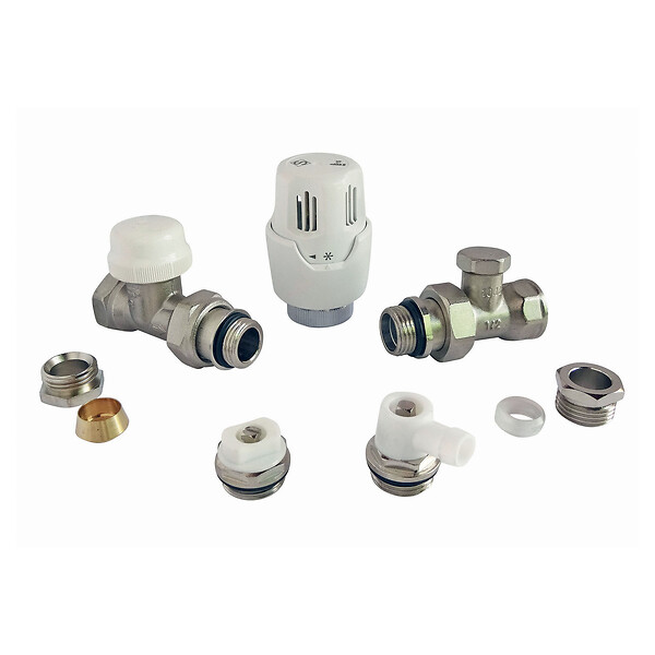 SOMATHERM FOR YOU - Kit radiateur robinet thermostatique droit 15/21 - large