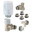CENTRALE BRICO - Kit thermostatique T302 équerre universel complet en laiton blanc - vignette