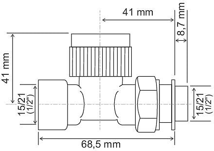 SOMATHERM FOR YOU - Corps thermostatique droit 15x21 - large