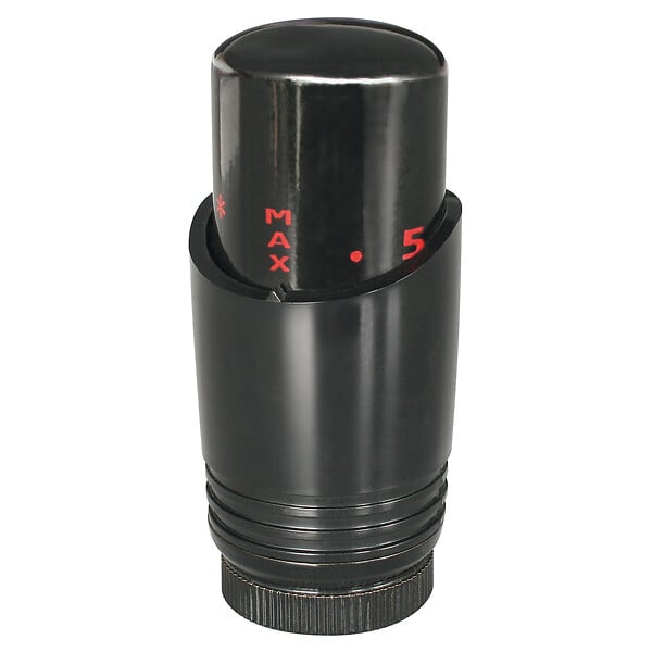 SOMATHERM FOR YOU - Tête thermostatique M30x1,5 design noire pour sèche-serviette - large