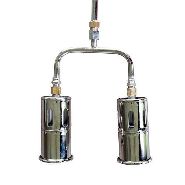 INTEC - Désherbeur thermique Pro 2 Bruleurs Ø 60 mm Turbo Tuyau 5m Allume gaz Chariot INTEC - large