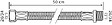 SOMATHERM FOR YOU - Flexible chauffage 1 écrou tournant 1" - 1 raccord Mâle 1" - 500 mm - vignette
