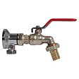 SOMATHERM FOR YOU - Robinet arrosage orientable 15/21-20/27 laiton chromé + Applique murale sans écrou - vignette