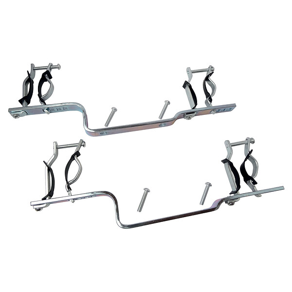 SOMATHERM FOR YOU - Paire de support réglable pour collecteurs - entr'axe 153mm - Ø 20/27 à 33/42 - large