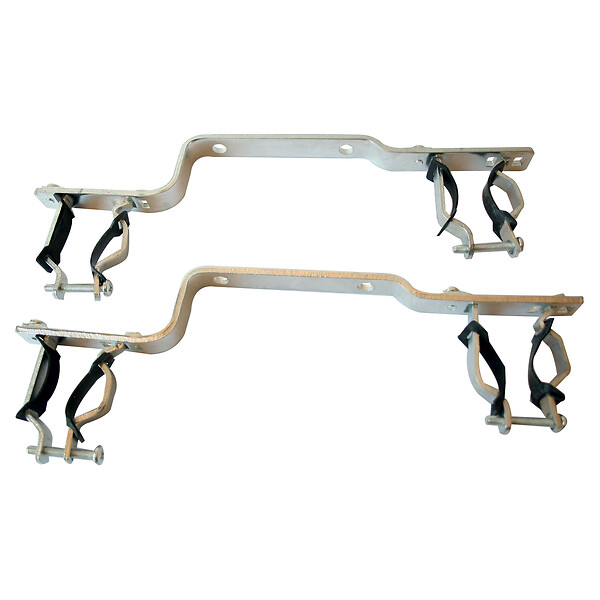 SOMATHERM FOR YOU - Paire de support réglable pour collecteurs - entr'axe 153mm - Ø 20/27 à 33/42 - large