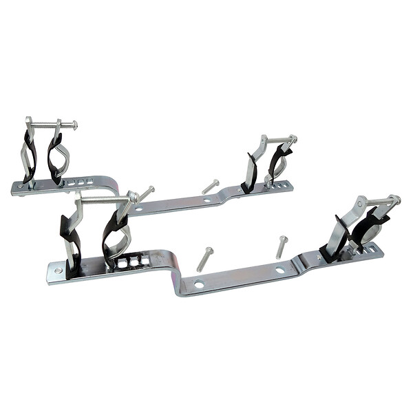 SOMATHERM FOR YOU - Paire de support réglable pour collecteurs - entr'axe 153mm - Ø 20/27 à 33/42 - large