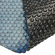 VIDAXL - vidaXL Film solaire de piscine flottant PE 417 cm Noir et bleu - vignette