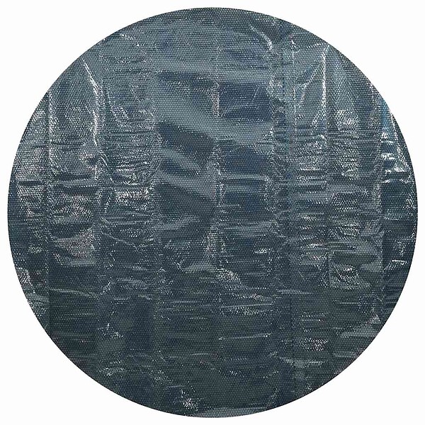 VIDAXL - vidaXL Film solaire de piscine flottant PE 417 cm Noir et bleu - large
