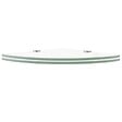 VIDAXL - vidaXL 2x Etagères d'Angle et Supports Chromés Etagère Murale Cuisine Salle de Bains Salon Maison Intérieur Verre Transparent 25x25 cm - vignette