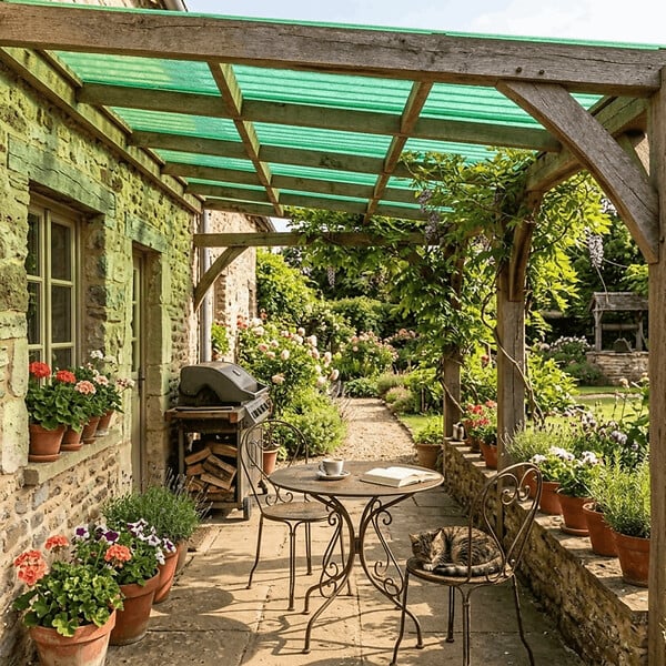MCCOVER - Lot 2 plaques POLYESTER PO 76/18 VERT + 3 kits de fixations Vert, l.90 cm, L.250 cm - large