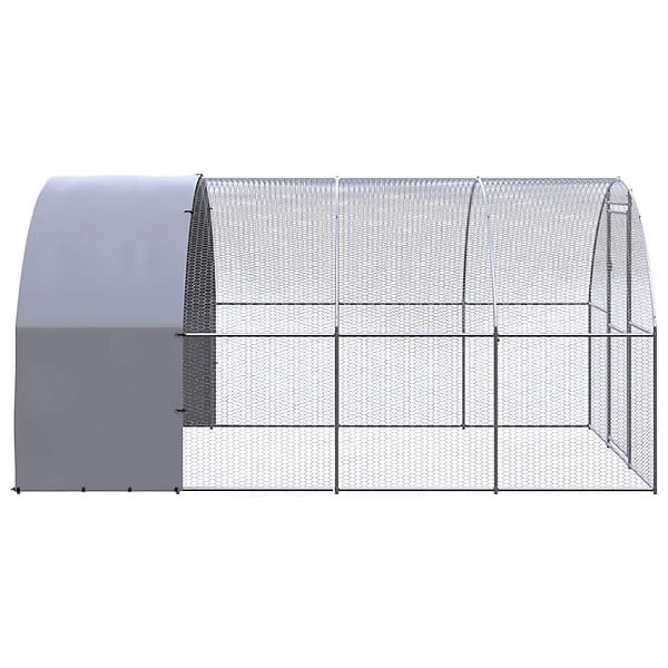 VIDAXL - vidaXL Poulailler d'extérieur 3x4x2 m Acier galvanisé - large