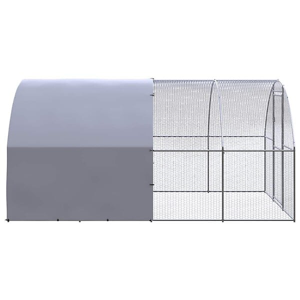 VIDAXL - vidaXL Poulailler d'extérieur 3x4x2 m Acier galvanisé - large