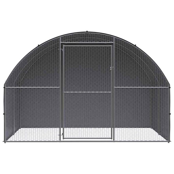 VIDAXL - vidaXL Poulailler d'extérieur 3x2x2 m Acier galvanisé - large