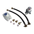 SOMATHERM FOR YOU - Ensemble détendeur gaz 1,3 Kg/h + inverseur avec lyres pour 2 bouteilles BUTANE - vignette