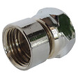 SOMATHERM FOR YOU - Raccord droit mural chrome F15/21 - Écrou prisonnier 15/21 - vignette