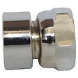 SOMATHERM FOR YOU - Raccord droit mural chrome F15/21 - Écrou prisonnier 15/21 - vignette