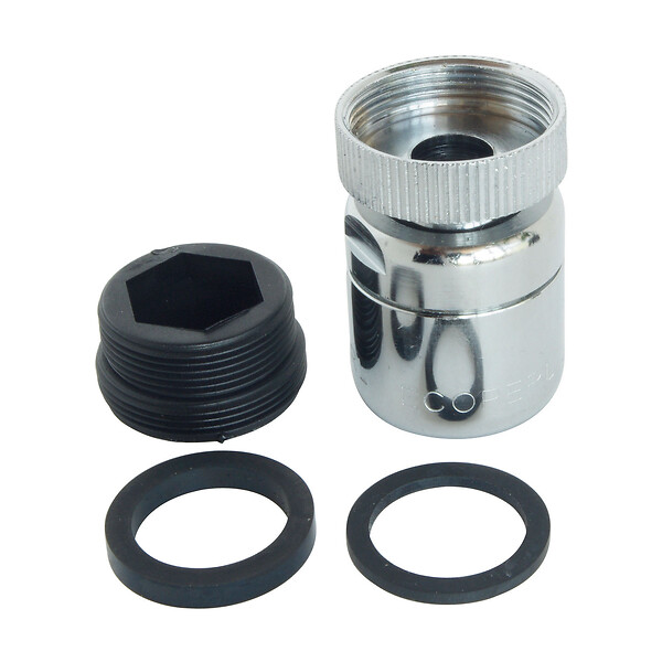 ONDEE - Raccord sanitaire - Rotule avec aérateur débit : 8L/min - F22/100  M24/100 - large