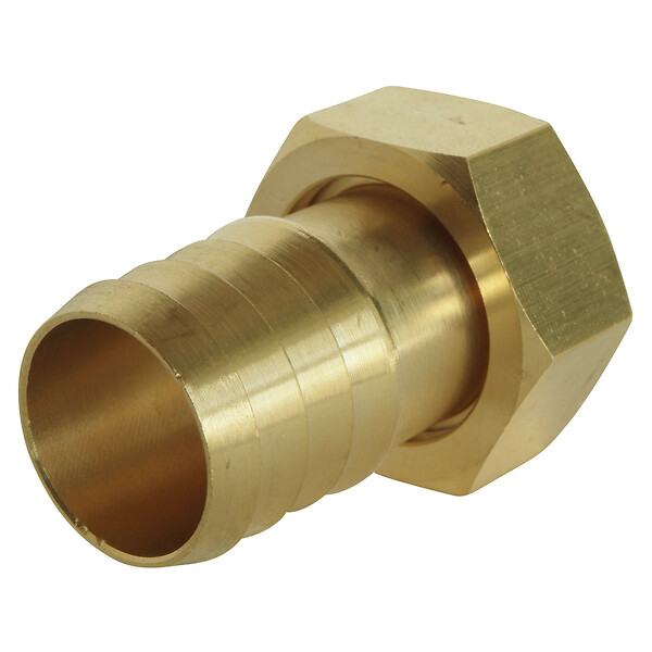 SOMATHERM FOR YOU - Raccord cannelé droit - Ecrou tournant 1/2" pour tuyau d'arrosage Ø15mm - large