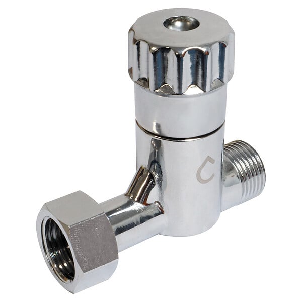SOMATHERM FOR YOU - Robinet d'arrêt droit anticalcaire pour WC - 3/8" - Laiton chromé - large