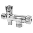 SOMATHERM FOR YOU - Robinet WC 3 voies anticalcaire chromé pour le raccordement d'un WC et d'une douchette - vignette