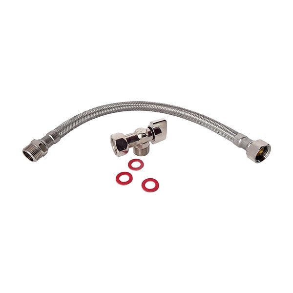 SOMATHERM FOR YOU - Kit de raccordement WC avec un robinet de WC, un flexible, 2 joints - large