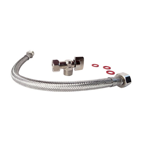 SOMATHERM FOR YOU - Kit de raccordement WC avec un robinet de WC, un flexible, 2 joints - large