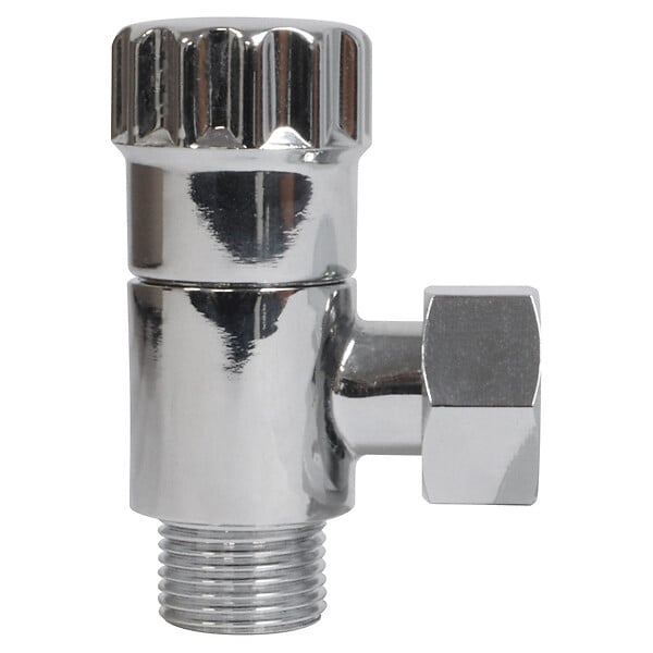SOMATHERM FOR YOU - Robinet d'arrêt équerre anticalcaire pour WC - 3/8" - Laiton chromé - large