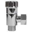 SOMATHERM FOR YOU - Robinet d'arrêt équerre anticalcaire pour WC - 3/8" - Laiton chromé - vignette