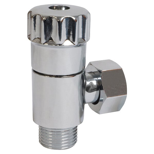 SOMATHERM FOR YOU - Robinet d'arrêt équerre anticalcaire pour WC - 3/8" - Laiton chromé - large