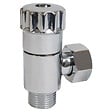 SOMATHERM FOR YOU - Robinet d'arrêt équerre anticalcaire pour WC - 3/8" - Laiton chromé - vignette