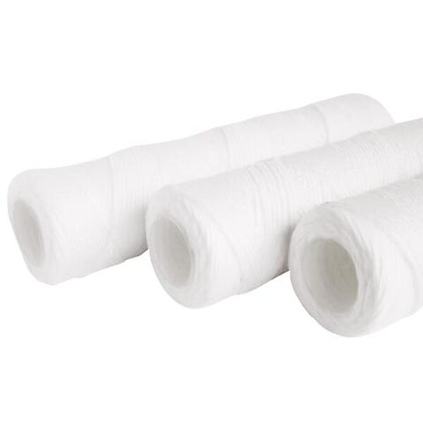 AQUAWATER - Lot de 3 cartouches filtrantes bobinées 20µ - Taille standard 10"- Durée 12 mois - large