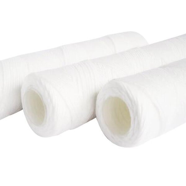 AQUAWATER - Lot de 3 cartouches filtrantes bobinées 20µ - Taille standard 10"- Durée 12 mois - large