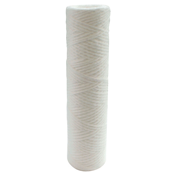 AQUAWATER - Cartouche filtrante bobinée 5µ - Taille standard 9"3/4 - Durée de 12 mois - large