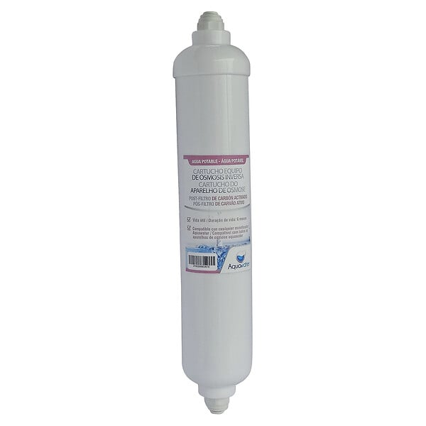 AQUAWATER - Aquawater - Cartouche Post-Filtre Osmoseur - Anti goût et anti odeurs - 6 mois - large