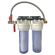 AQUAWATER - Filtre double avec cartouches de filtration et anticalcaire durée 6 mois - vignette