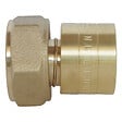 SOMATHERM FOR YOU - Raccord droit à glissement pour tube PER Ø12 - Ecrou-tournant F15/21 - lot de 10 - vignette
