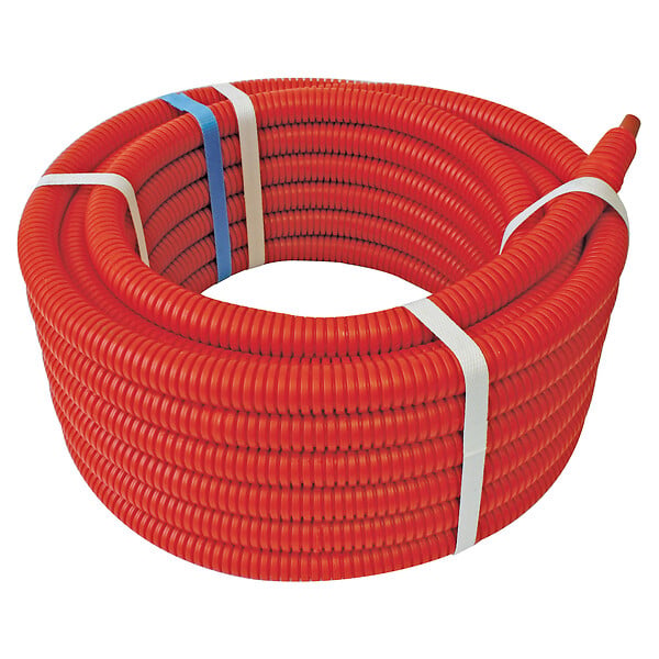 SOMATHERM FOR YOU - Couronne de tube PER gainé rouge Ø12 - longueur 15m - large