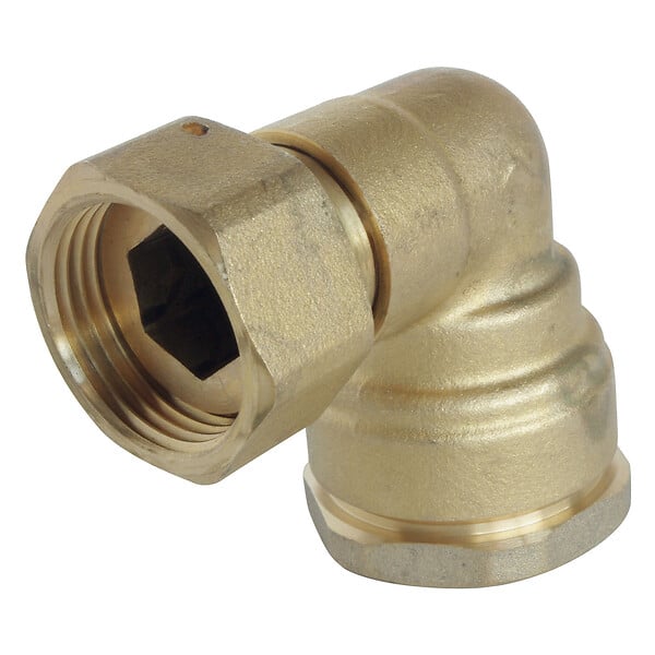 SOMATHERM FOR YOU - Raccord laiton coudé SUMO pour tube PE Ø25 mm - Ecrou tournant 3/4 - large