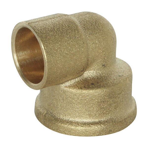 SOMATHERM FOR YOU - Coude laiton à souder - Femelle 15/21 - Pour tube cuivre Ø14 - Sachet 2 pièces - large