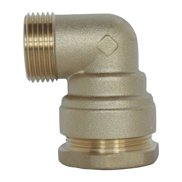 SOMATHERM FOR YOU - Raccord laiton coudé SUMO pour tube PE Ø63 mm - Mâle 2 - large