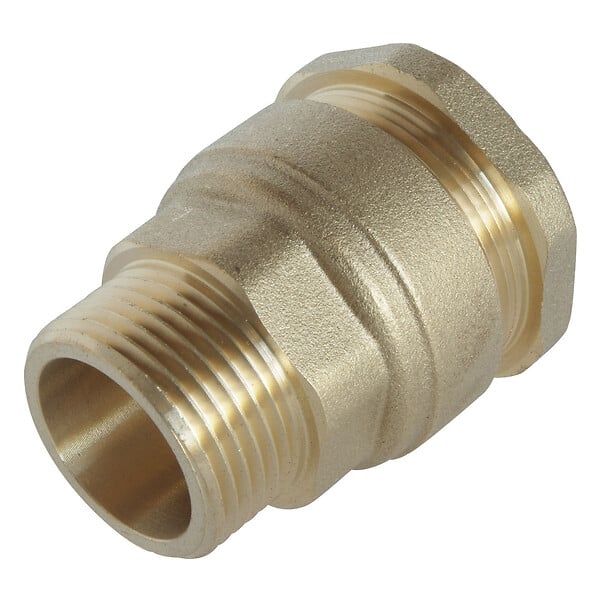 SOMATHERM FOR YOU - Raccord laiton droit SUMO pour tube PE Ø25 mm - Mâle 1 - large