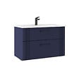 HABITAT ET JARDIN - Meuble Vasque "Bari 85 v2" - 85 x 45 x 55 cm - Matte Navy Blue - vignette