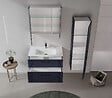 HABITAT ET JARDIN - Meuble Vasque "Bari 85 v2" - 85 x 45 x 55 cm - Matte Navy Blue - vignette