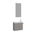 HABITAT ET JARDIN - Ensemble Meuble Vasque avec Miroir (2 Pièces) "Ferla 60" - 60 x 22 x 50 cm - Matte Mink - vignette