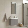 HABITAT ET JARDIN - Ensemble Meuble Vasque avec Miroir (2 Pièces) "Ferla 60" - 60 x 22 x 50 cm - Matte Mink - vignette