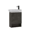 HABITAT ET JARDIN - Meuble Vasque "Begonya 55" - 53 x 33 x 75 cm - Anthracite / Ivory - vignette
