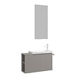 HABITAT ET JARDIN - Ensemble Meuble Vasque avec Miroir (2 Pièces) "Ferla 80" - 80 x 22 x 45 cm - Matte Mink - vignette